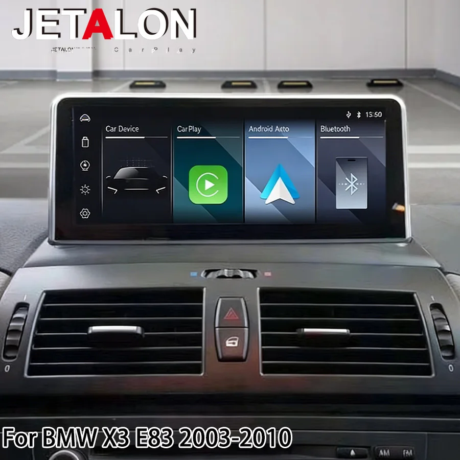 Écran multimédia Carplay 10,25 pouces pour BMW X3 E83 2003-2010, enregistreur Vi Link, système Linux, Android Auto, écran vidéo voiture, LHD