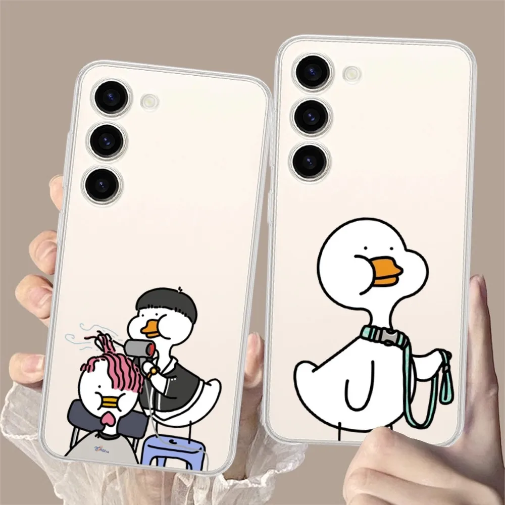 cartoon no duck Phone Case for Samsung Galaxy S8 8S G950F G950 A91 A80 A73 5G A72