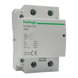 モジュラーコンタクタ2p100a 2noまたは4no HCH8s-100 V,自動家庭用DINレールタイプ220