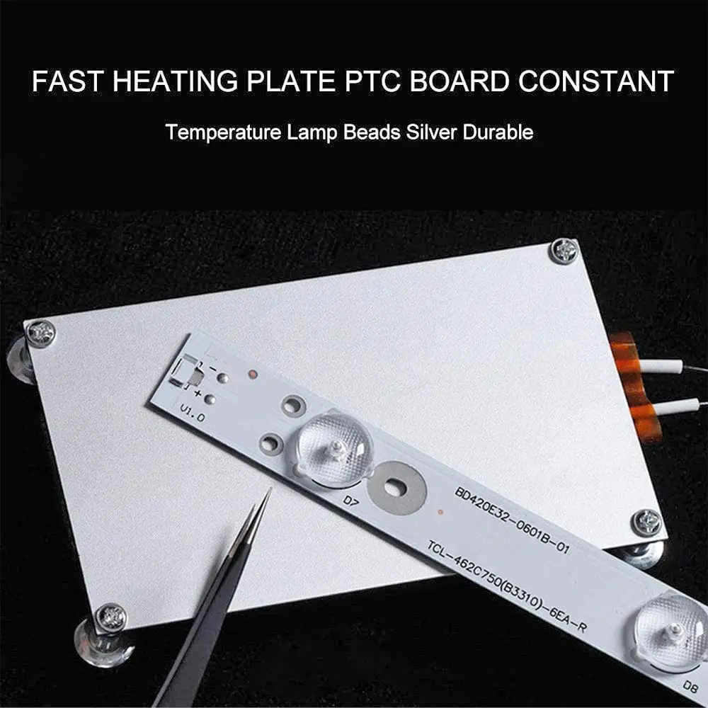 600W H-002 Aluminum Constant Temp BGA Soldering Ball Split Desoldering Tool Demolition Board PTC Heating Plate Welding Station