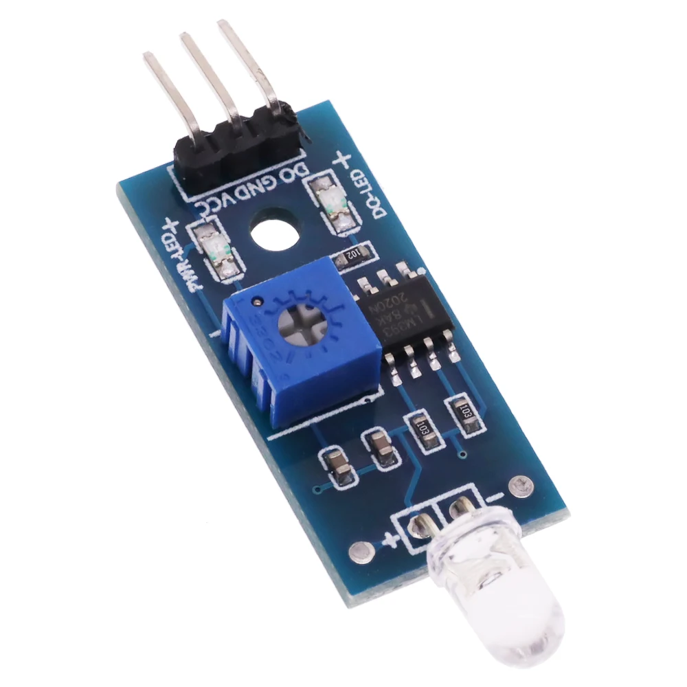 Módulo de fotodiodo de 3,3 V-5V, interruptor de Sensor de luz LM393 de 3 pines para Arduino, Raspberry Pi, interruptor de detección de diodo