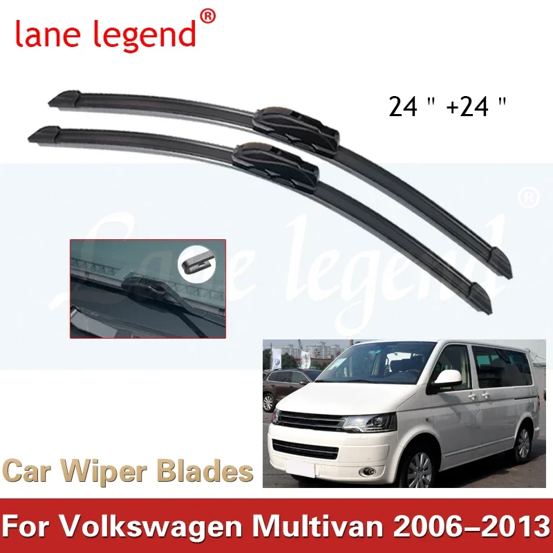 

Car Wiper Blade For Volkswagen Multivan 2006-2013 Windshield Rubber Silicon Refill Front Window Wiper 24"+24" Accessories