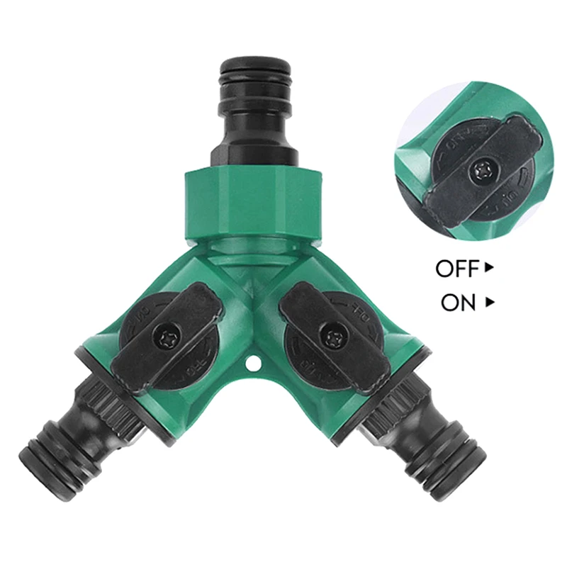 1 قطعة 3/4 "حديقة موصل الخرطوم حديقة خرطوم الفاصل مع صنبور سقي اغلاق للمناظر الطبيعية زهرة زراعة الري #3