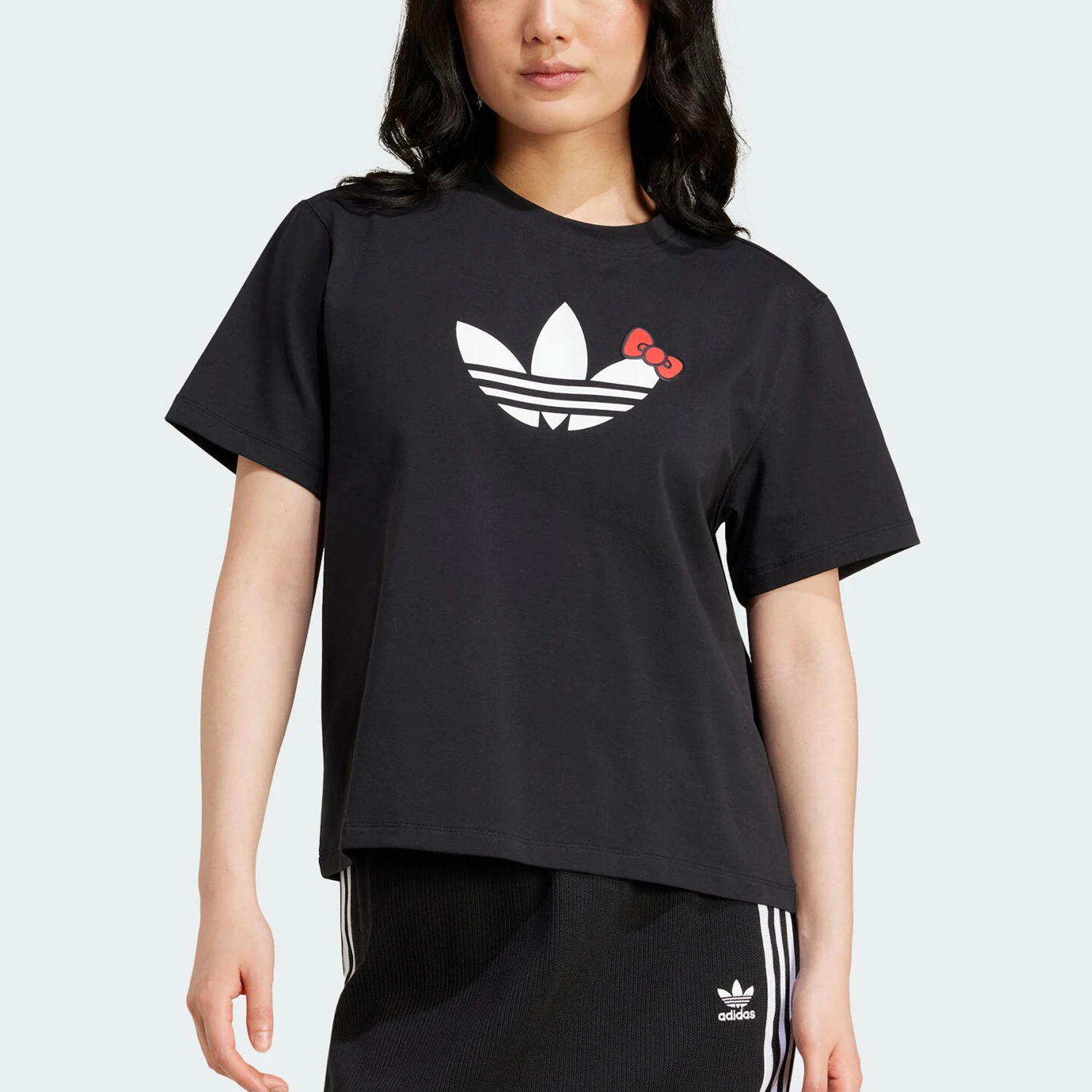 

Adidas Official Genuine Originals Women's Fashion Print Sport Casual Short Sleeve IX7878