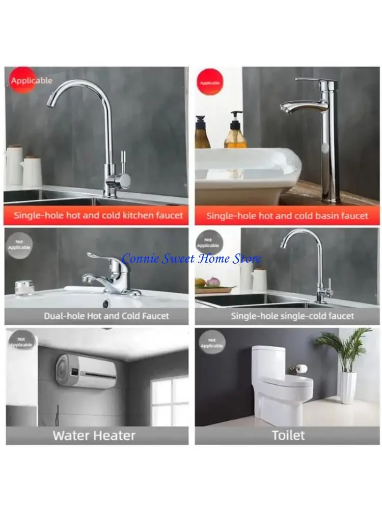 LXAF 2X Stainless Steel Pointed Tip Hoses Stable High Temperature Resistant Plumbing Accessories