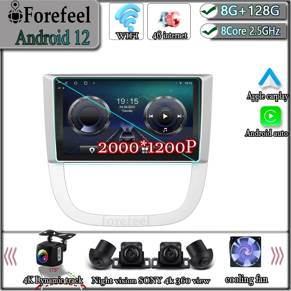 Android 12 For Buick GL8 First Land 2005 - 2012 Multimedia Navigation GPS Video Autoradio Player Car Stereo Carplay Monitor TV