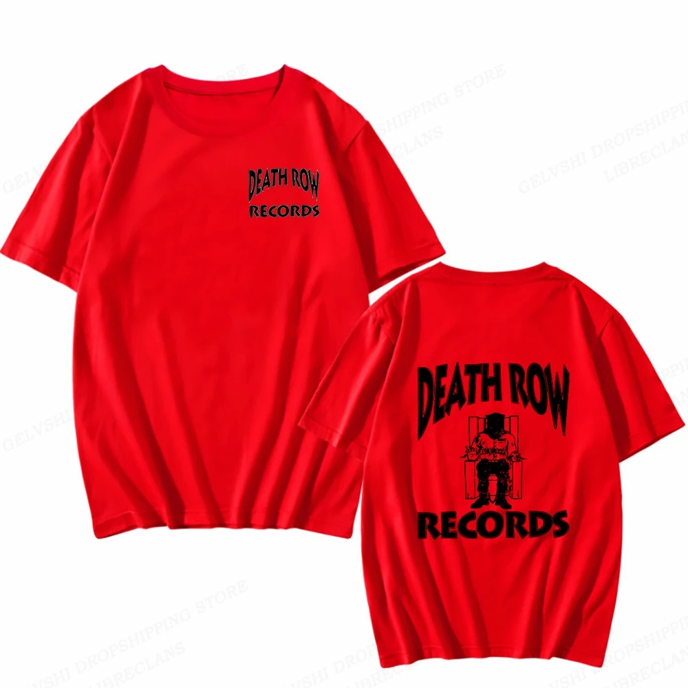 Death Row Records T Shirt Men Fashion T-shirts Cotton Tshirt Kids Hip Hop Tops Tees Women Tshirt Summer Camisetas Boy Tees 2023