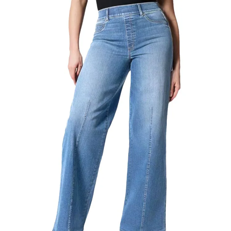 

2023 Vintage Casual Fashion Four-sided Elastic Jeans Loose Comfortable Stretch Denim Pants