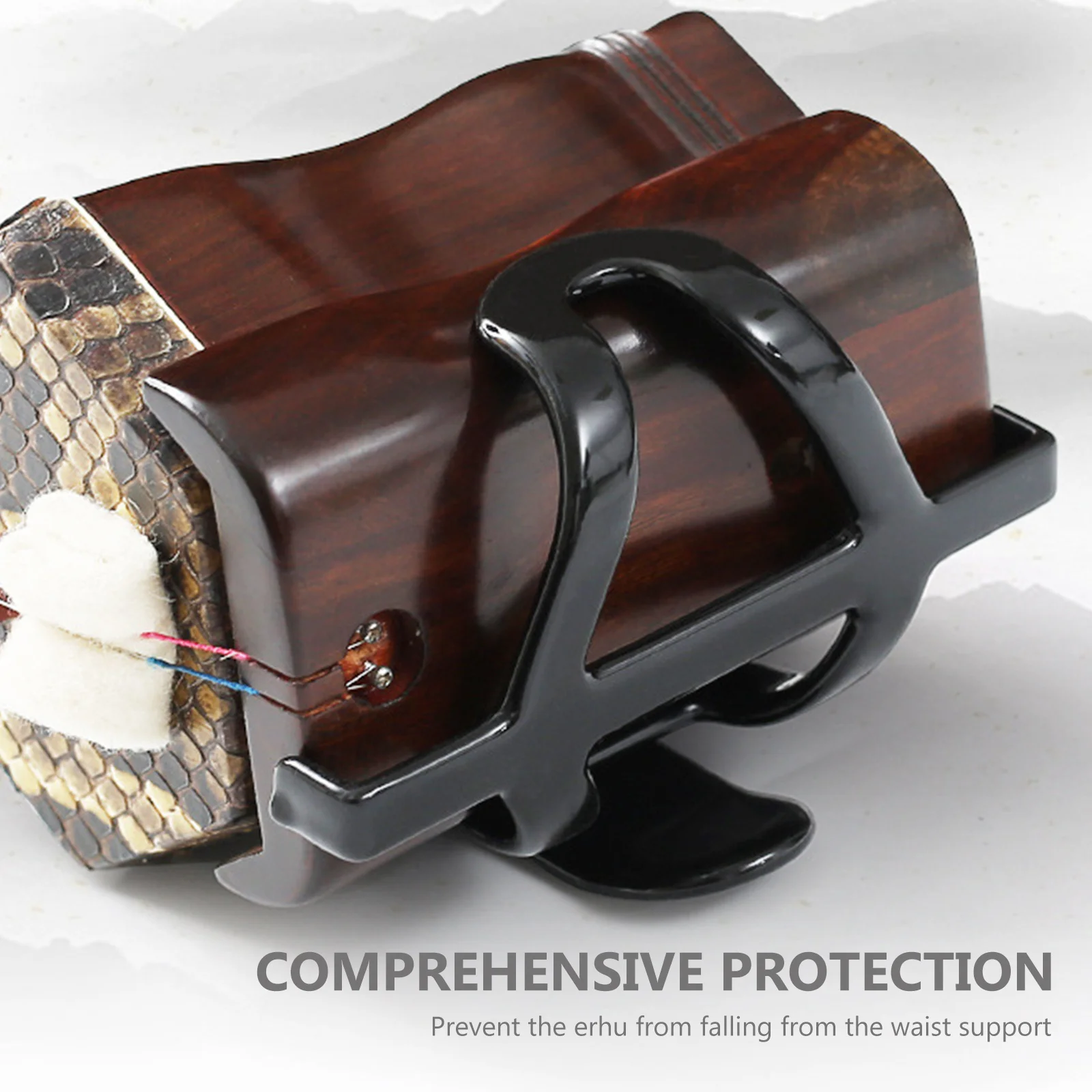 

1Set Erhu Waist Rack Portable Durable Erhu Stand Comfortable Ergonomic Musical Instrument Holder Belt Included