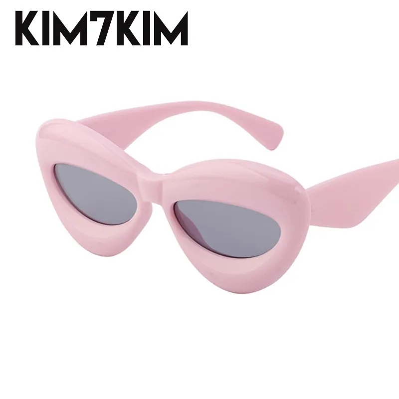 Y2k Sexy Lip Inflatable Sunglasses Women Men 2023 Fashion Luxury Brand Cat Eye Sun Glasses Ladies Punk Shades Trending Products