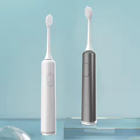 SUBORT S6 Wave Electric Toothbrush Oscillation &amp; Vibration Sonic Electric Toothbrush for Adults USB-C Rechargeable with 2 Heads