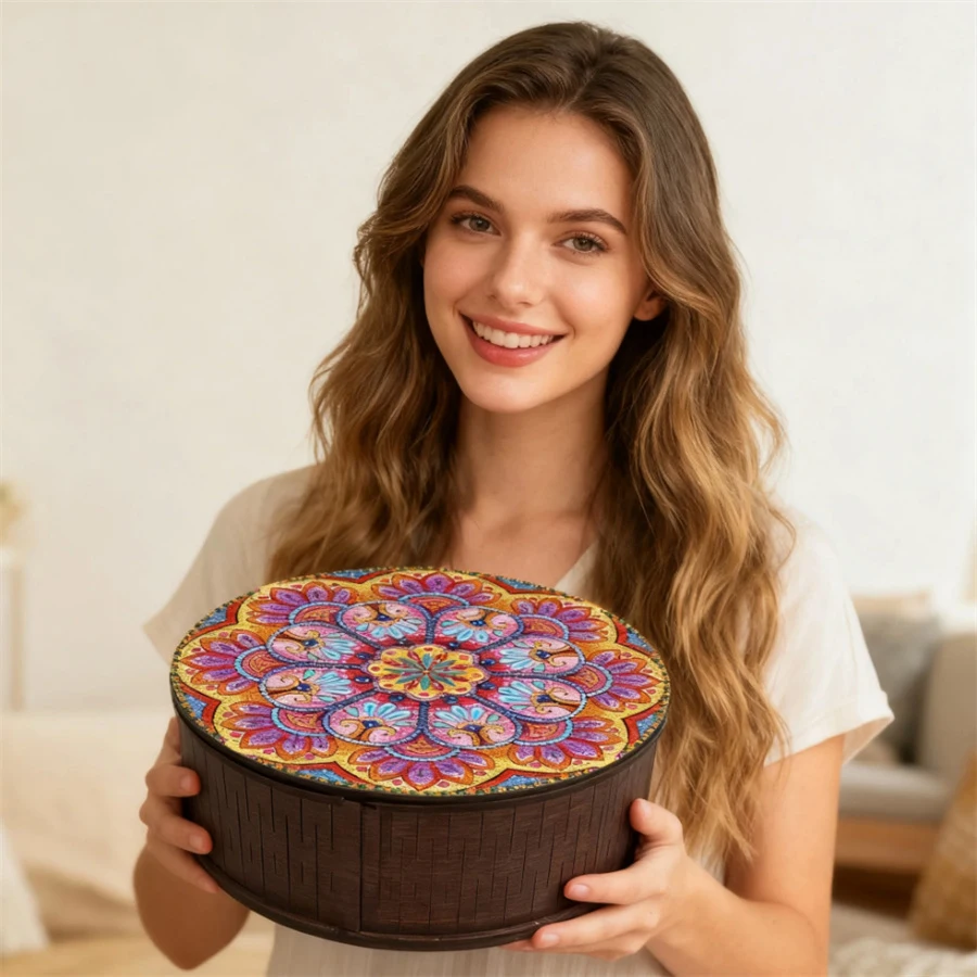 

2026 new sytle Diamond Painting Storage Box Jewelry Case Diamond Art Organizer Box Diamond Painting Container Box for Art Crafts