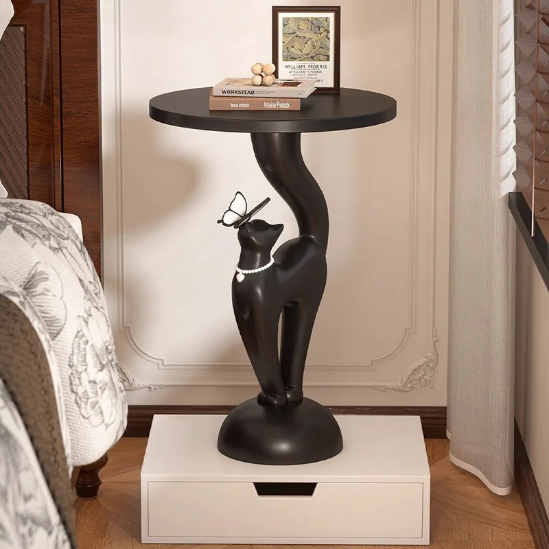 #Drawers Lamp Coffee Table Wood Designer Decoration Bedroom Round Coffee Table Storage Cute Unique Mesas Bajas Home Furniture