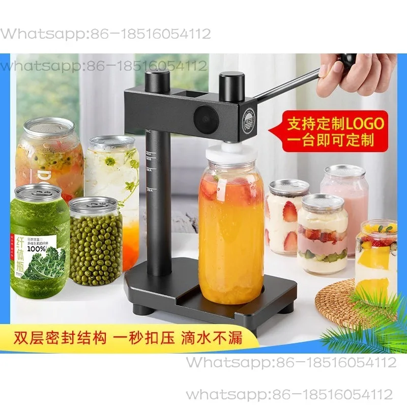 Manual disposable can hand automatic sealing machine milk tea commercial capping machine