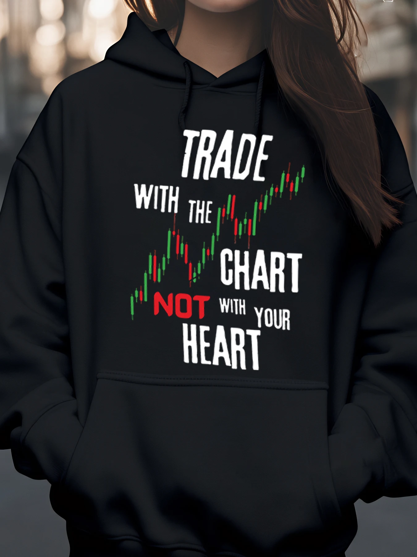 

Толстовка с принтом «Вальность с диаграммой не с вашим сердцем» для любителей торговли, повседневная одежда для мужчин и женщин