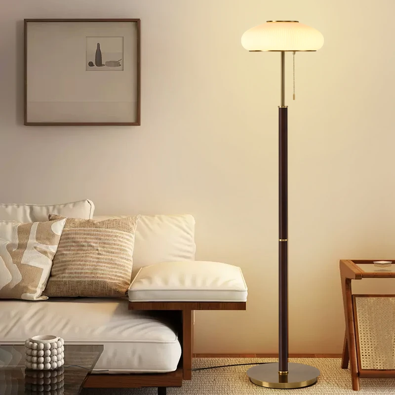 Home Decor American Retro Floor Lamp Modern Luxury Standing Light for Living Room Bedroom Sofa Villa Hotel