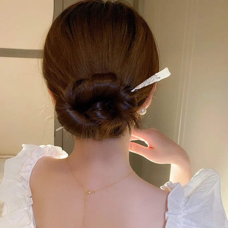 Chang Xiang Si Xiangliu Same Style Patterned Plate Hairpin Xiang Liu Antique Hanfu Hairpin High-end and Fashionable Hairdress