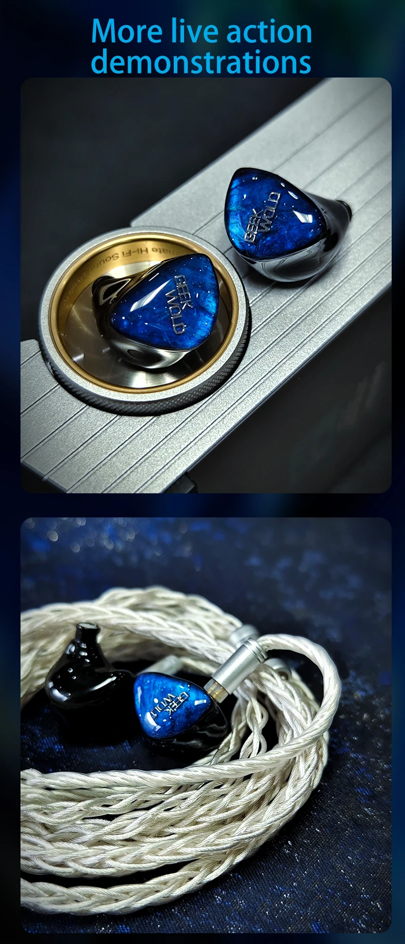 GEEKFLY GEEKWOLD GK20 PRO 3BA + 2PZT + Planar + DD IEMs HIFI