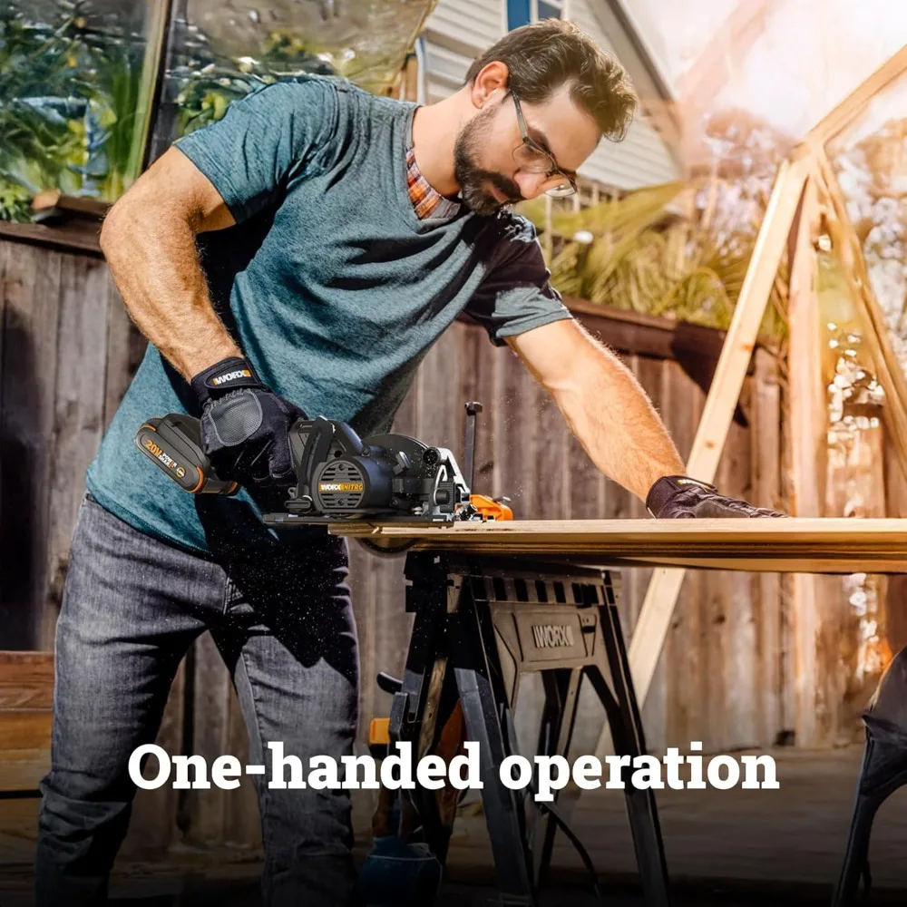 Аккумуляторная компактная циркулярная пила 20 В с лезвием 4,5 дюйма