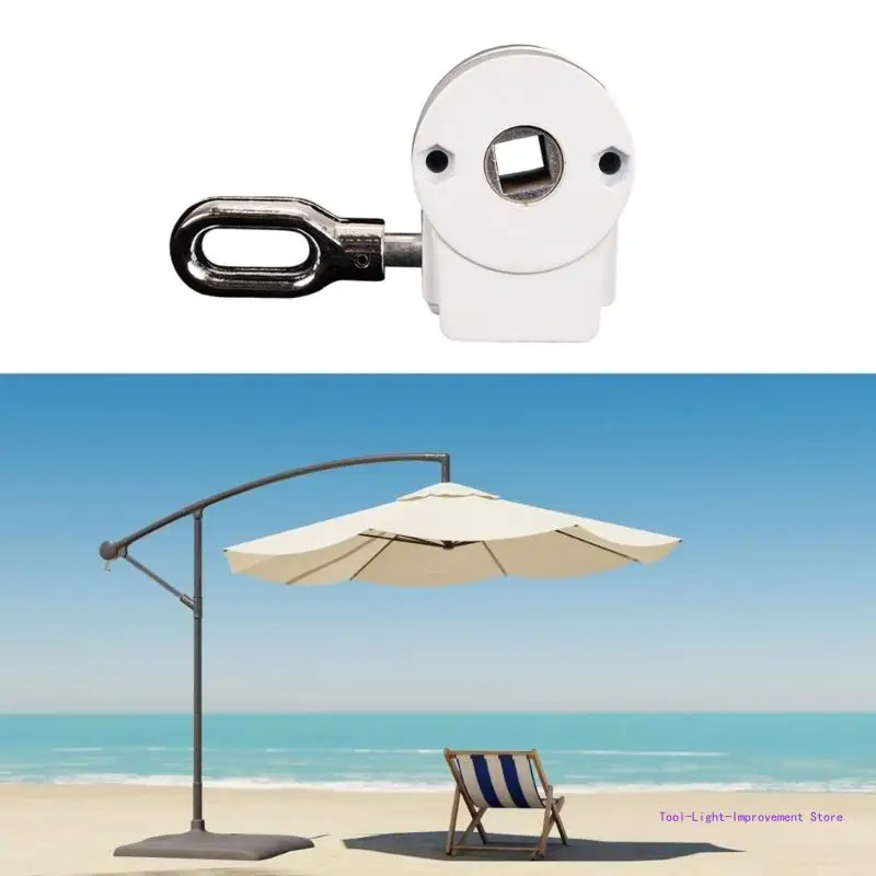 C63E Sturdy Aluminum Alloy Manual Awning Crank Component Multipurpose Gear for Balcony and Patios Sunshades Daily Use