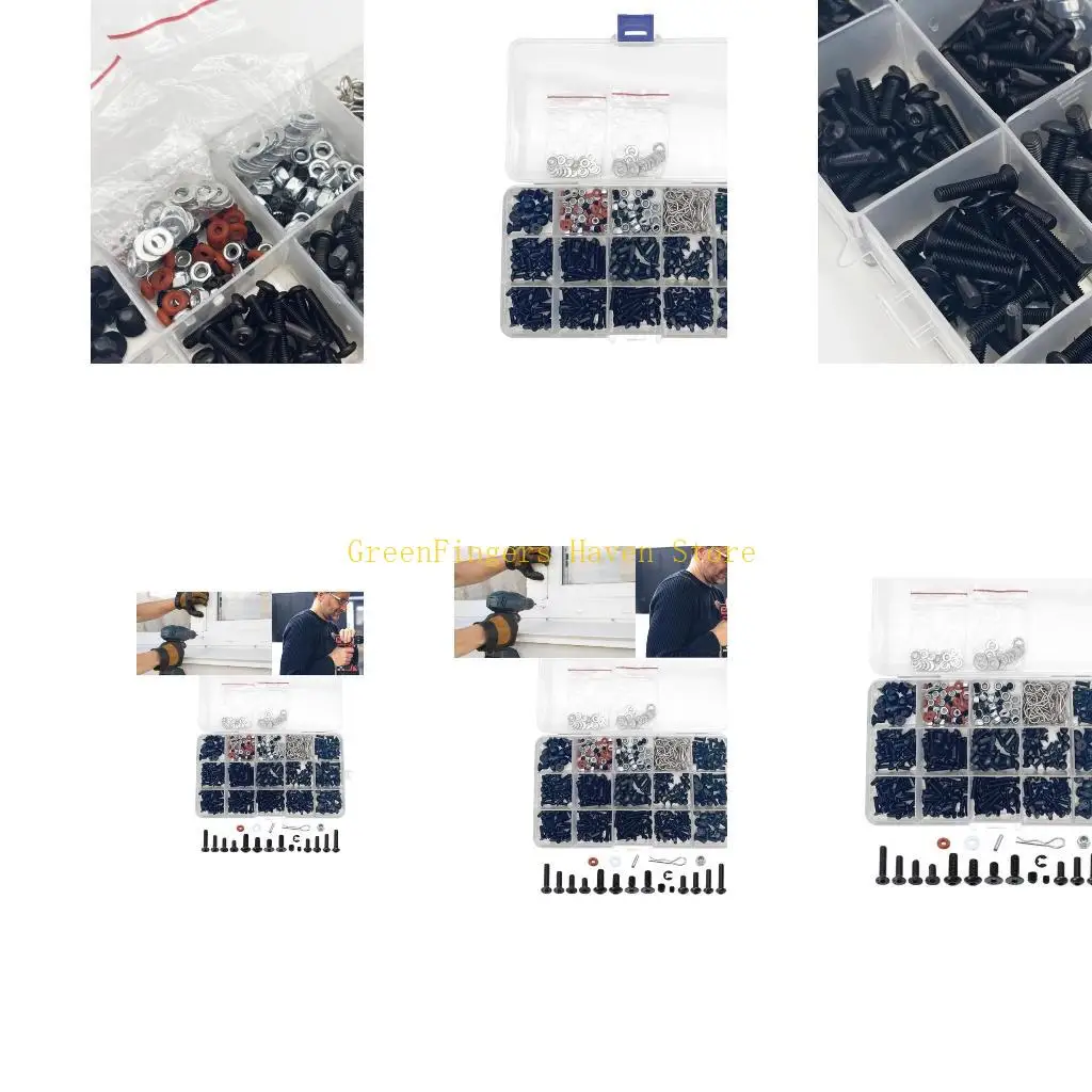 

F68D 520 шт./компл. универсальный дистанционный автомобильный набор винтов, набор винтов, крепежные детали для масштаба 1/8,