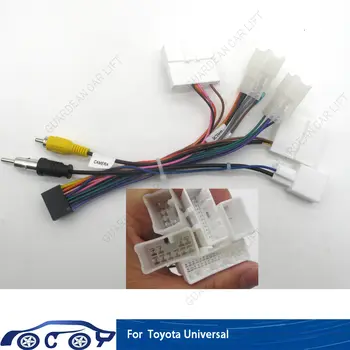 Adaptér kabelového svazku 16pin do auta s kamerou a Android rádiem, napájecí kabel pro Toyota Universal 2017+ 10 nejlepší prodej Kabeláž rádia Toyota - №8