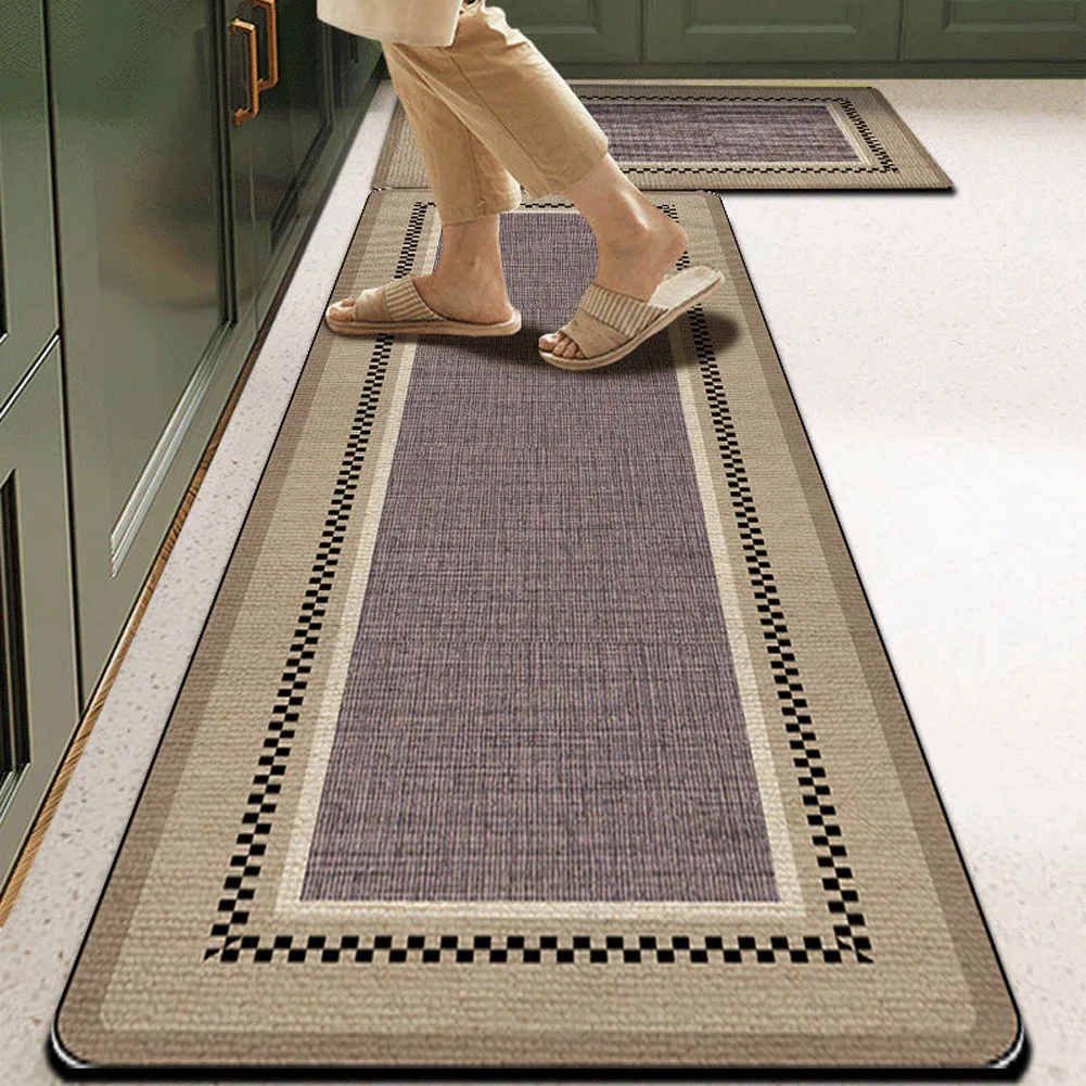 VIKAMA Minimalist Carpet Kitchen Absorbent And Oil-Repellent Non-Slip Durable Bathroom Easy-To-Clean Floor Mat Home Decoration
