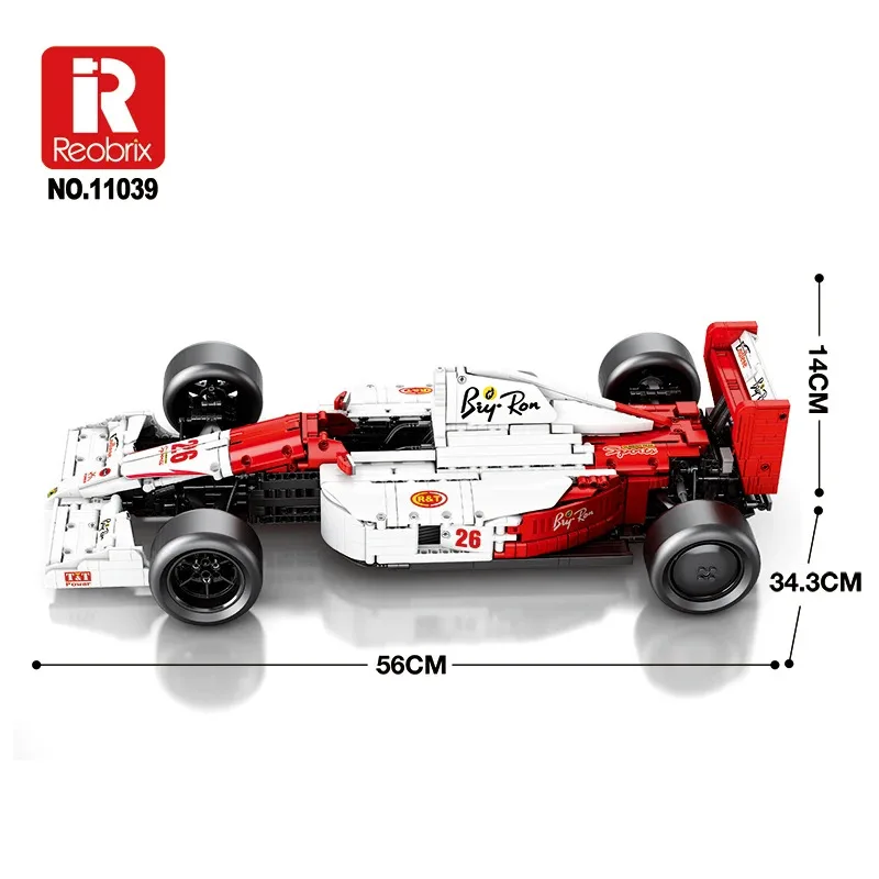 2025 Nieuwe Technische 1:8 Schaal F1 Racing Voertuig MOC Bouwsteen Assemblage Sportwagen Bouw Speelgoed Volwassenen Kinderen Geschenken