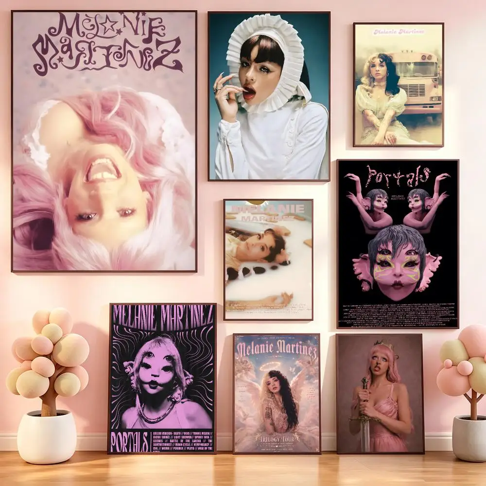 Singer Melanie MartinezS Poster Poster Kawaii Self Adhesive HD Wall Print Cute Home Bedroom Room Aesthetic Decor Gift
