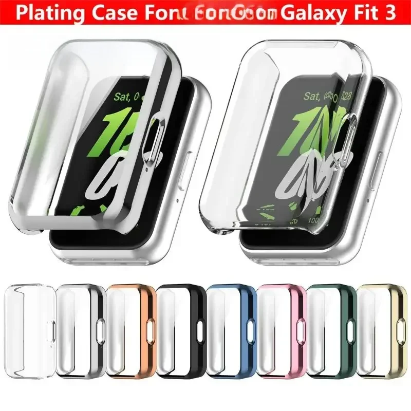 Case For Samsung Galaxy Fit3 Screen Protector TPU Full Coverage Protective Cover For Samsung Galaxy Fit 3 Strap Accessories