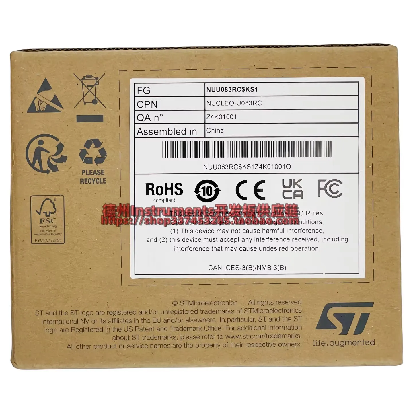 

Оригинальная плата разработки NUCLEO-U083RC на базе STM32 с 64-битным процессором и микроконтроллером.