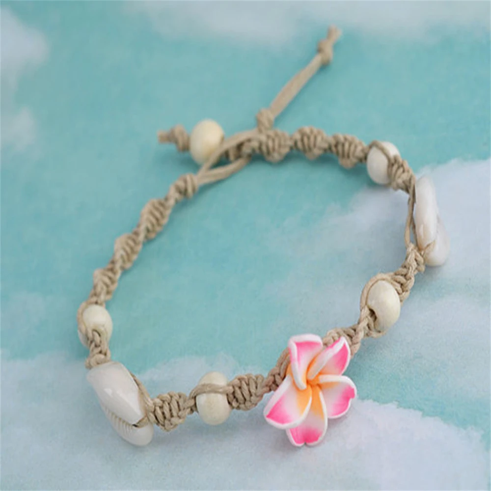 Böhmische Fußkettchen für Frauen Sommer Strand Knöchel Armband Mädchen Blume Fuß kette süße Knöchel kette Mode accessoires