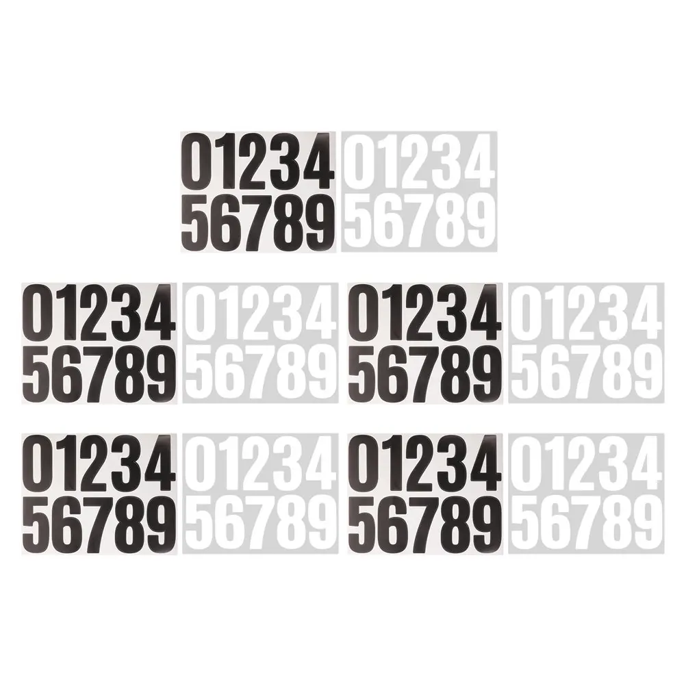 Large Mailbox Number Stickers Weatherproof Adhesive House Door Trash Can Address Identification Self-Sticking Decals