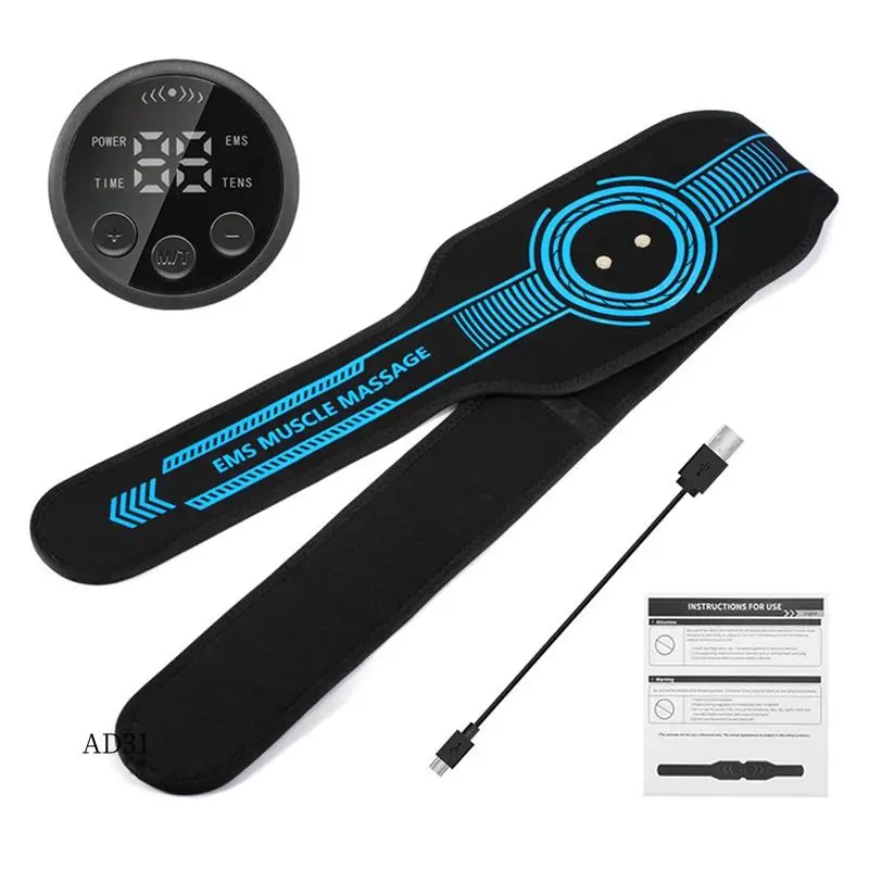 

New-Multi-Use USB Rechargeable Abdominal Toning Belt EMS Muscle Stimulator For Body Massaging - Waist, Arm, Leg Toner