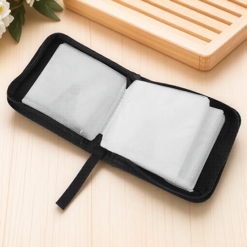 

Cd Bag Car Storage Case Dvd Holder Organizer Disc Binder Portable Container Smooth Zipper For Movie Lovers
