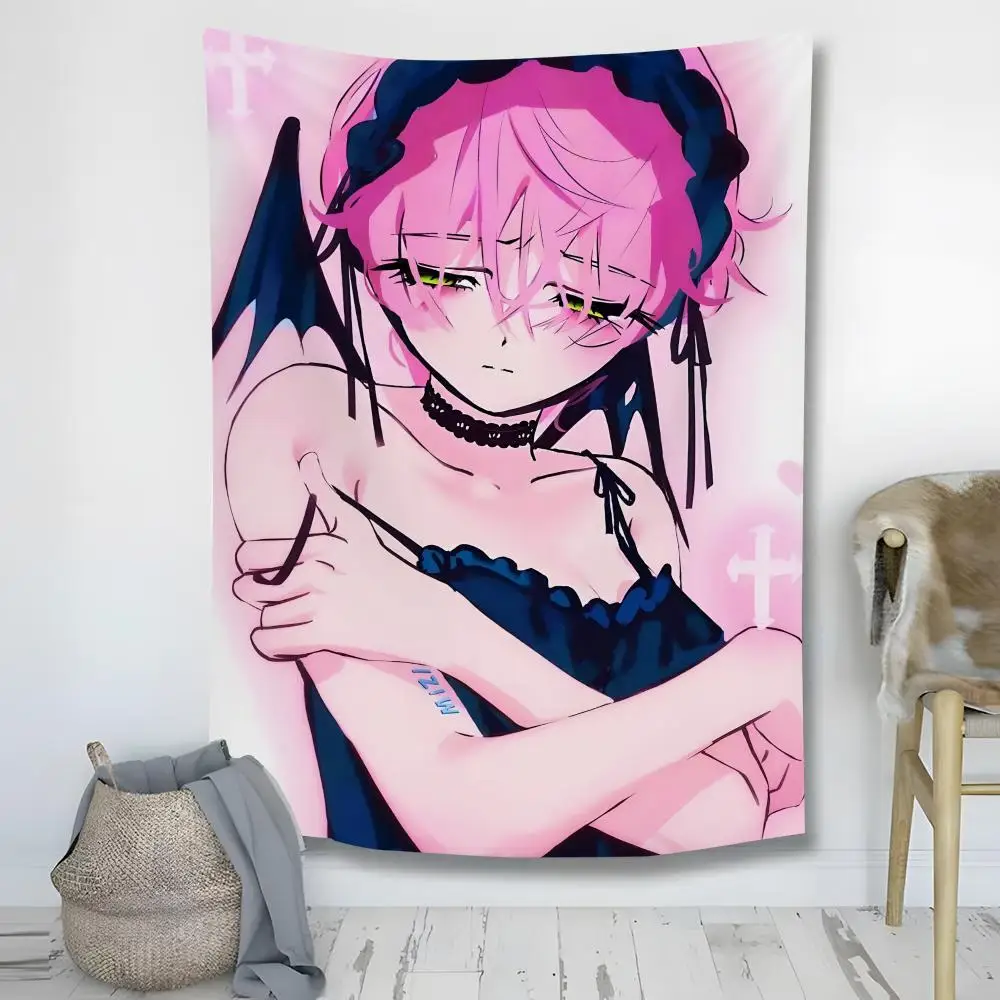 Anime Mizi A-alien Stage Tapestry Decoration Art Microfiber Background For Bedroom Living Bar Garden Outdoor Festival