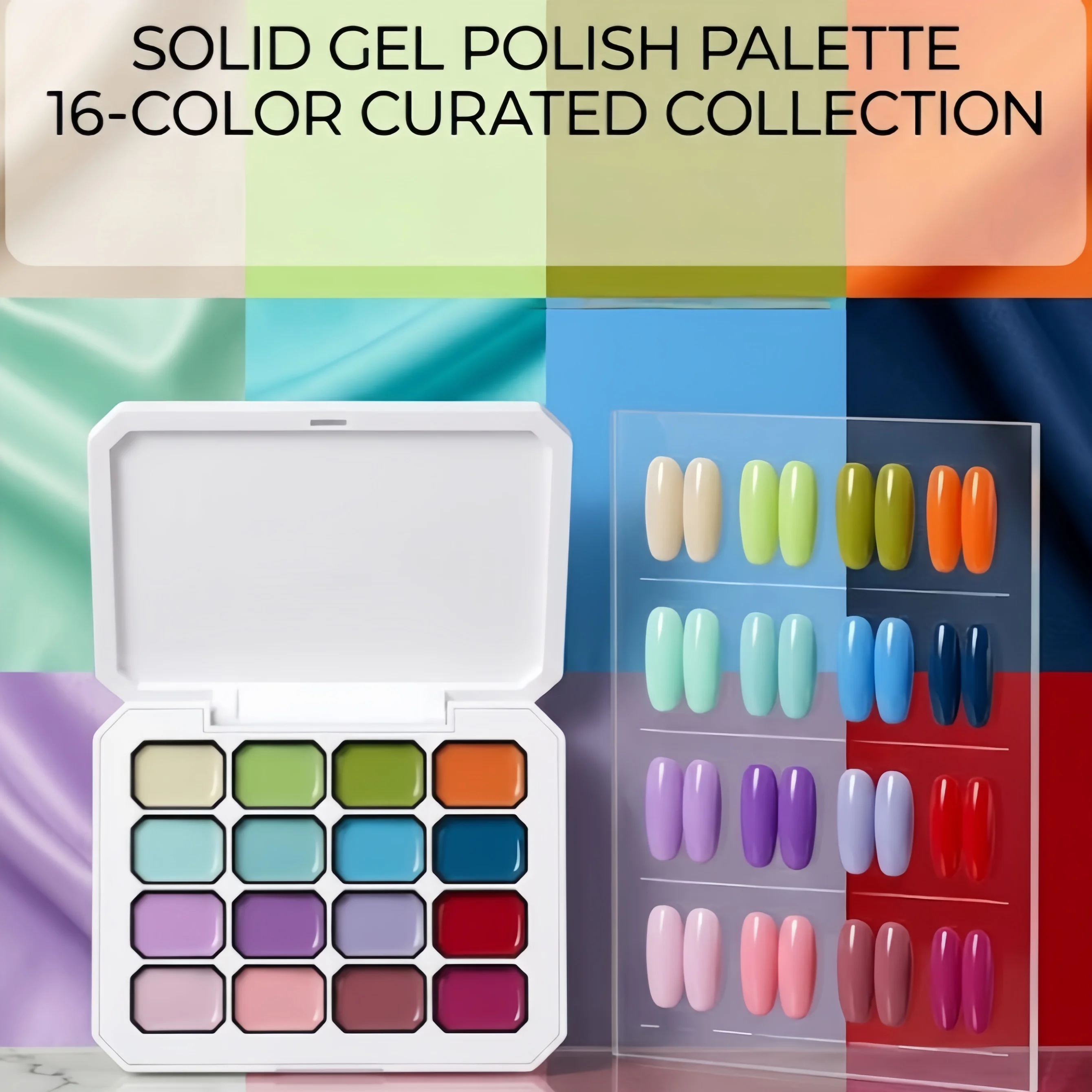 16-Color Macaron Solid Gel Nail Polish, UV/LED Nail Polish, Long Lasting Nail Salon DIY Y2K Summer Popular