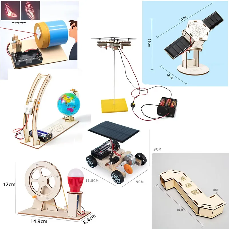 Mainan Sains DIY Anak-anak Kit Percobaan Ilmiah Edukatif Model Fisika Proyek STEM Permainan Puzzle Perlengkapan Laboratorium Sekolah Hadiah