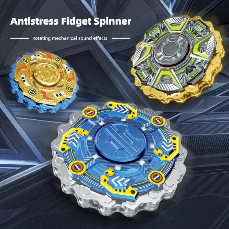

Creative Cool Gear Chain Mechanical Sound Fidget Spinner Stress Relief Spinners Toy Rotating Antistress Fidgeting Kids Toys Gift