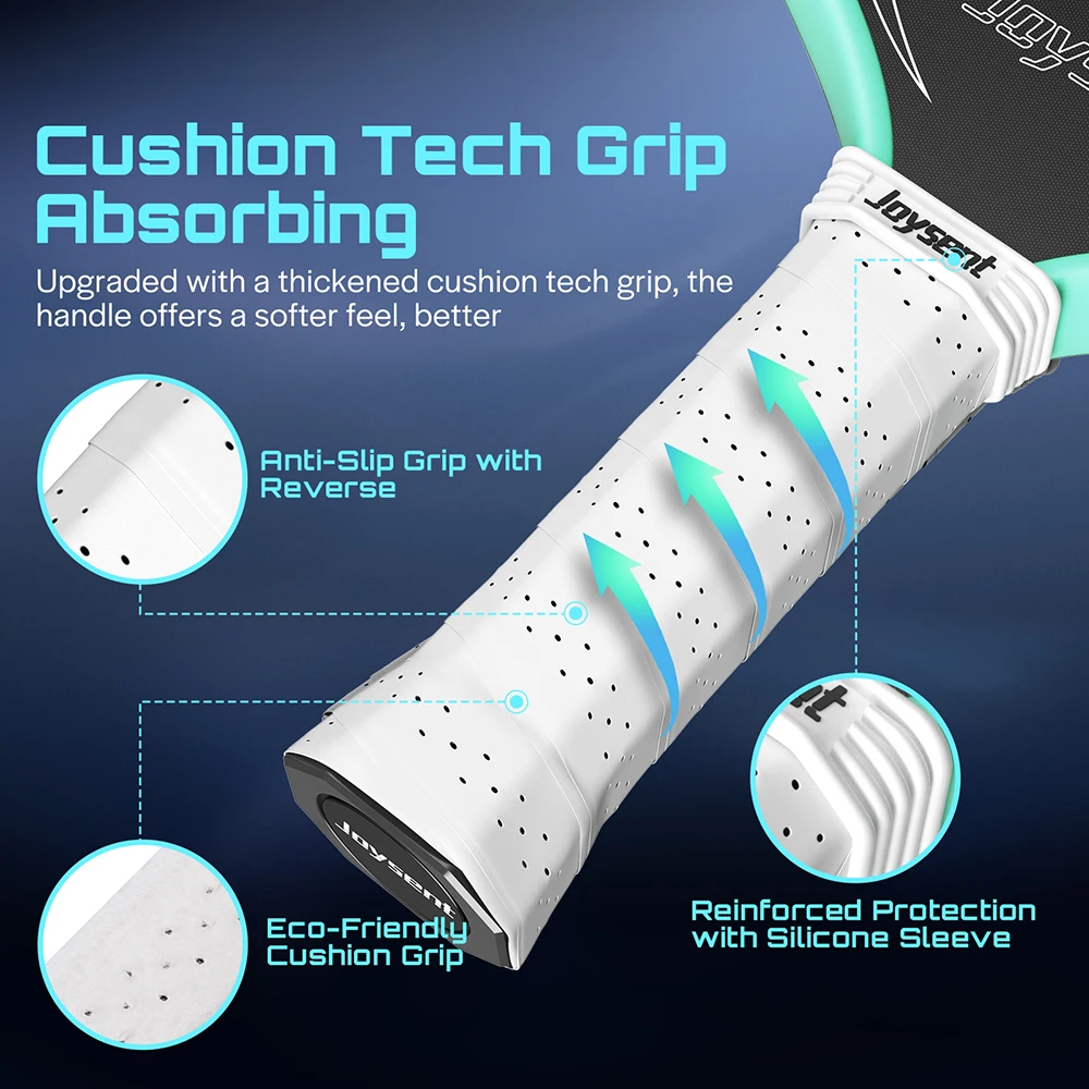 Pickleball Paddle EPP Foam Core Gen 4 T700 Raw Carbon Fiber Spin Control Power Thermoformed Joysent Racket - Image 5