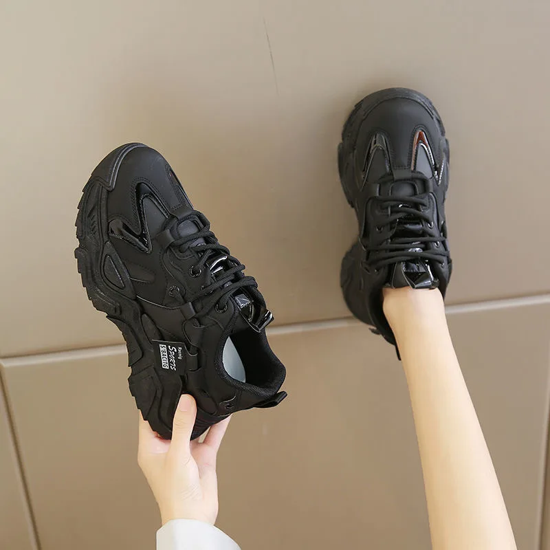 2023 New Platform Casual Sneakers Women\'s Sneakers Fashion Versatile Women\'s Tennis Shoes Breathable Mesh Comfortable Sneakers
