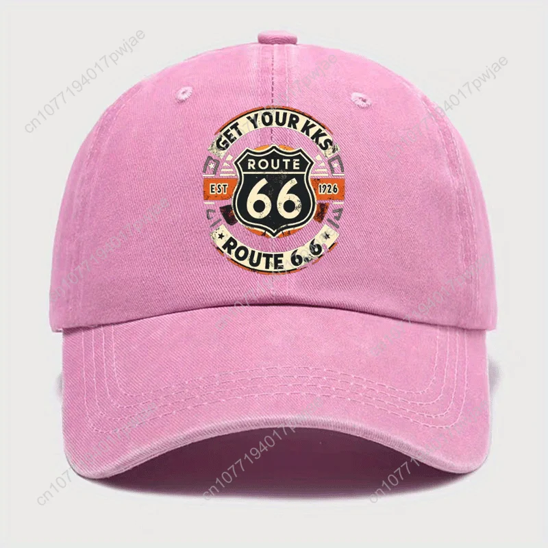 [Gorra de beisebol] 1 boné de beisebol com estampa ajustável tamanho 66, chapéu vintage para pai, casual ao ar livre