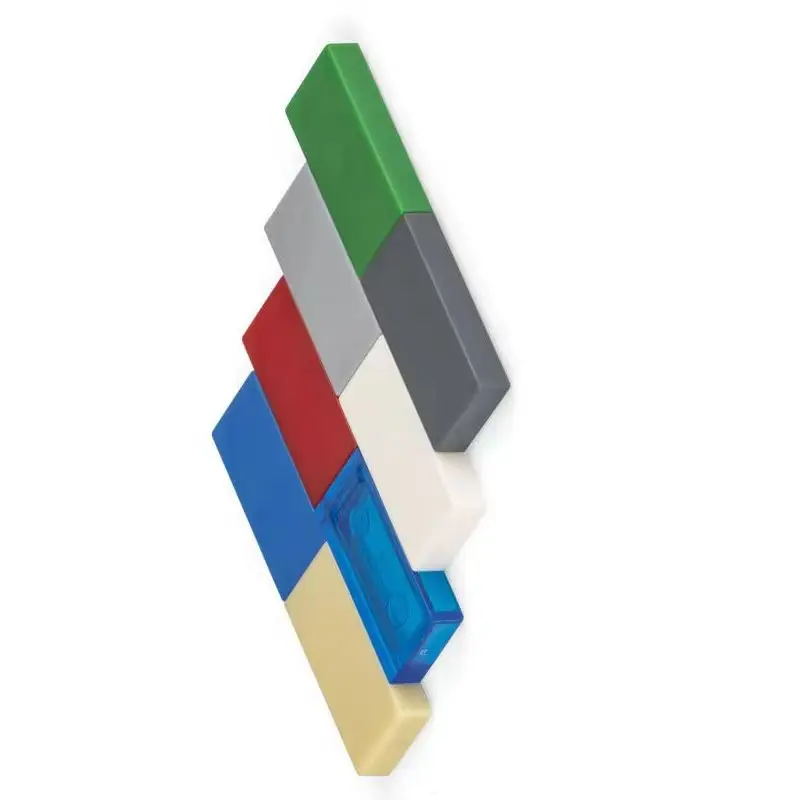 60pcs/lot DIY Blocks Building Bricks Smooth 1X2 Educational Assemblage Construction Toys for Children Size Compatible With 3069