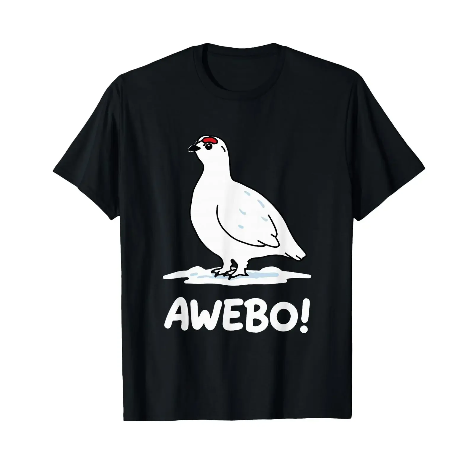 Awebo Meme Willow Ptarmigan Bird Funny Arctic Chicken T Shirt black S vintage Washed Breathable Stylish Top For Everyday Wear