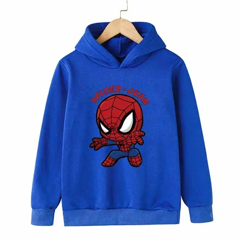 Marvel- Avengers Spiderman Cartoon Jungen Sweatshirts für Herbst Winter Baumwolle Kinder Kleidung