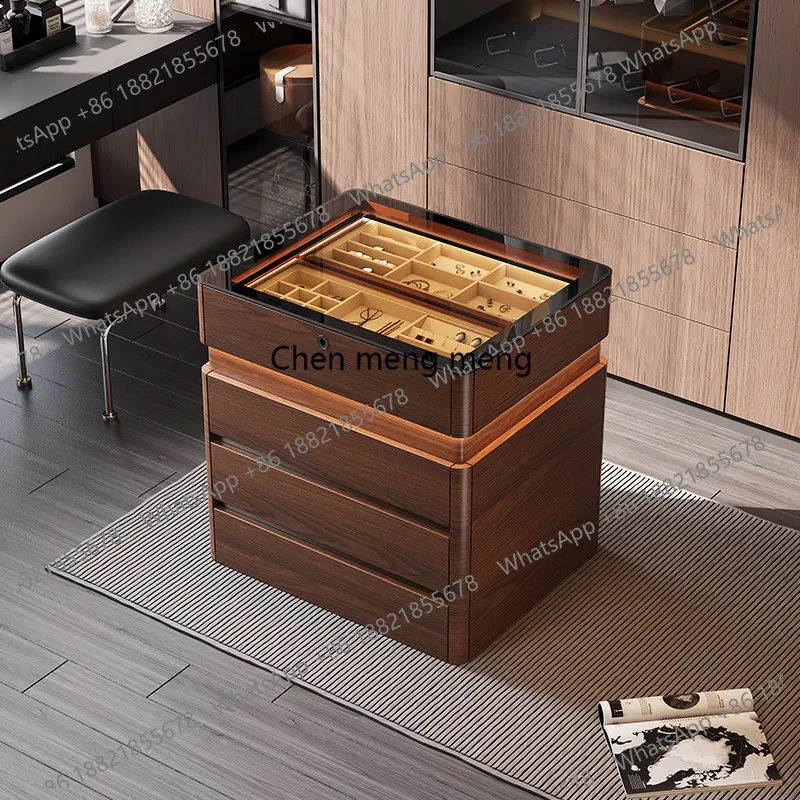 

Solid wood mid-island cabinet, modern home, jewelry display, antique storage cabinet in the bedroom