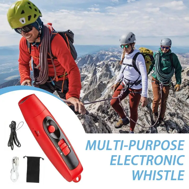 Electronic Whistle With USB Charging, Emergency Whistle For Referee Coaches Teacher For Outdoor Sport Game Emergency Tool