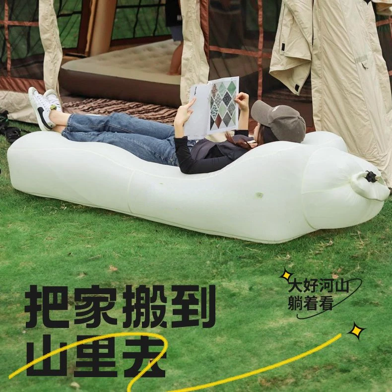 Camping Music Water-saving Land Lazy Inflatable Bed Air Sofa Inflatable Sofas Bed Popular Mattress Outdoor Couch Chair