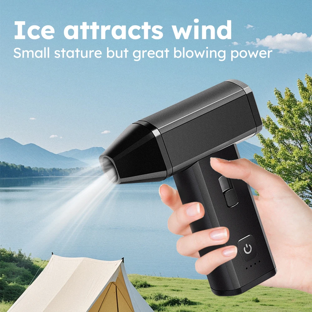 

130000RPM Portable Dust Blower 45m/s Brushless Motor Duct Fan Rechargeable Jet Blower for Computer Keyboard Outdoor Car Home