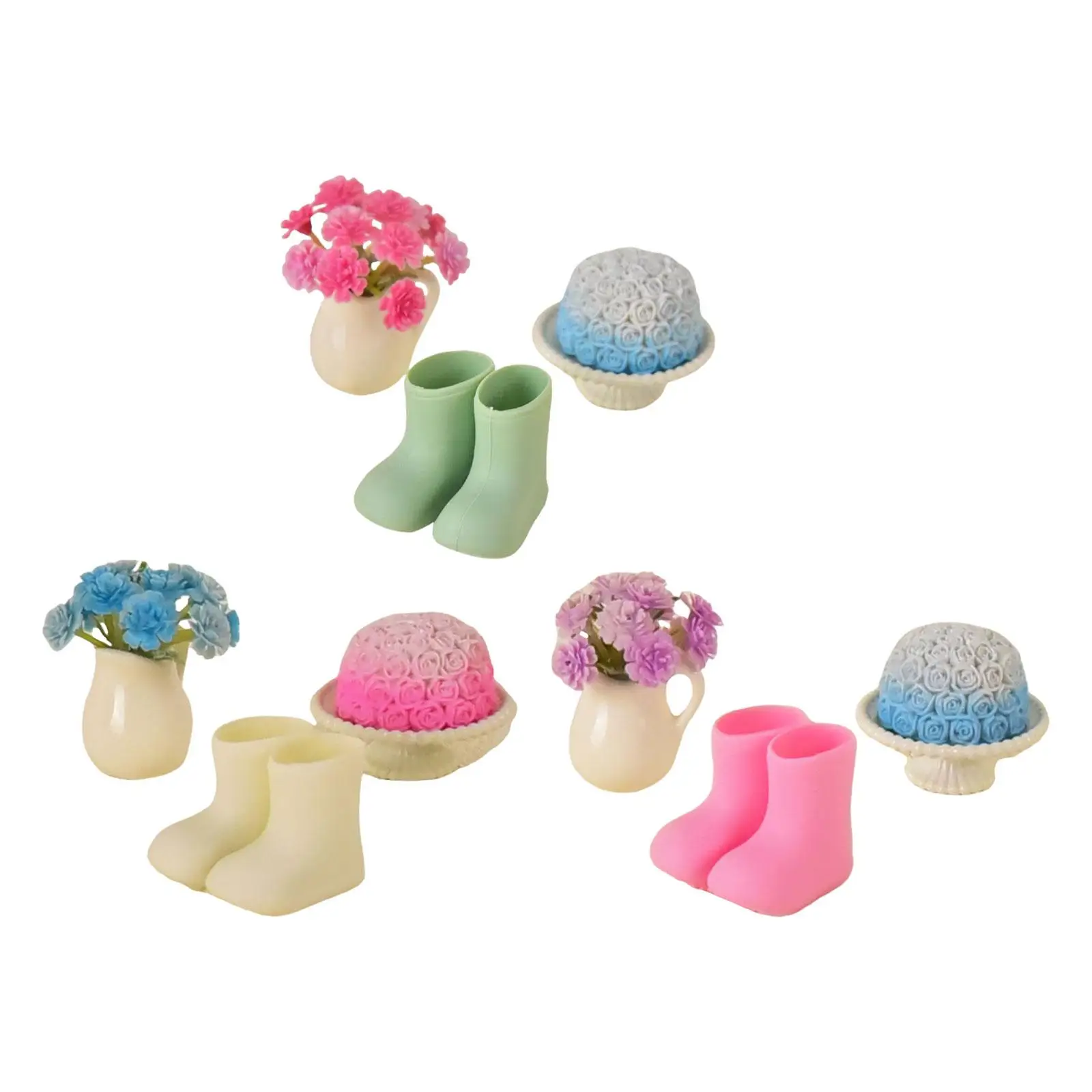 

1:12 Dollhouse Accessories Scene Layout Children's Day Funny Creative Cute Showcase Gift Decor Handmade Mini Doll House Toys